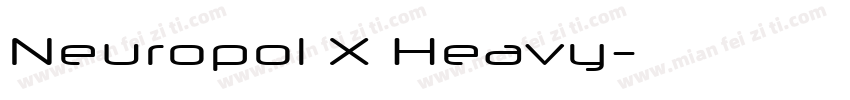 Neuropol X Heavy字体转换